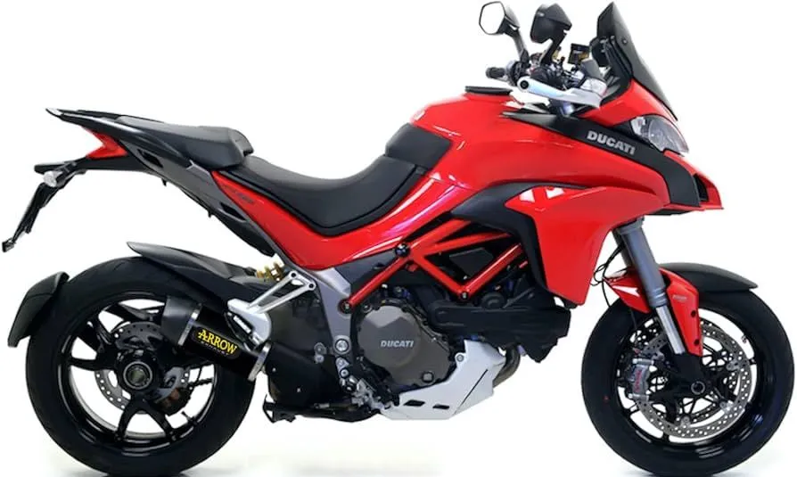 71832AKN  Arrow Indy Race Exhaust, Aluminum Dark for Ducati Multistrada 1200 /1260 2015-2020