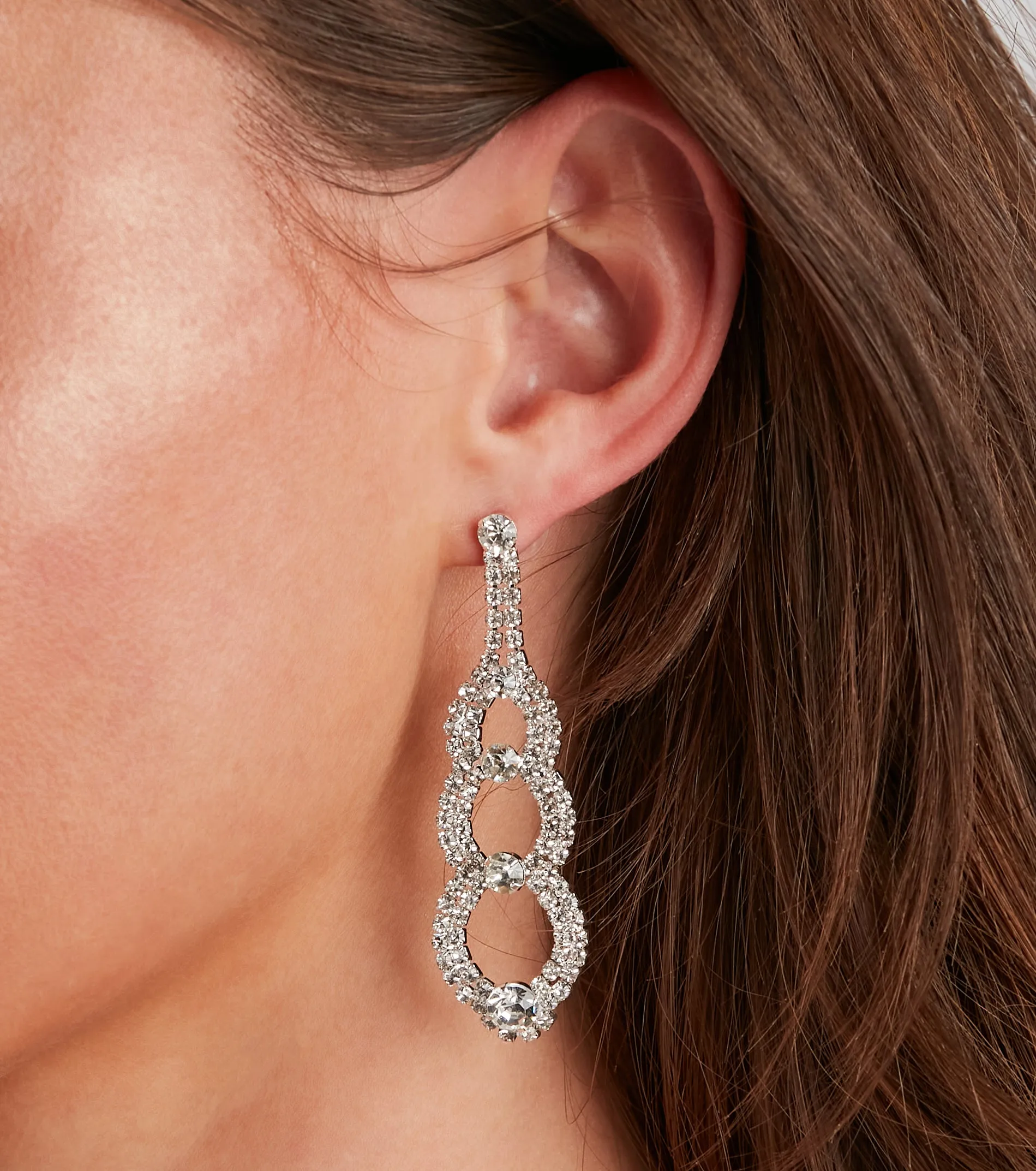 A Girl's BFF Rhinestone Earrings