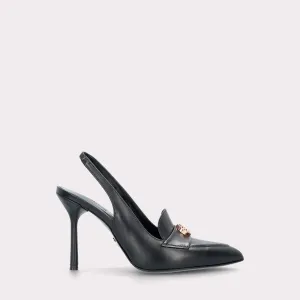 ABA 15 BLACK LEATHER SANDALS