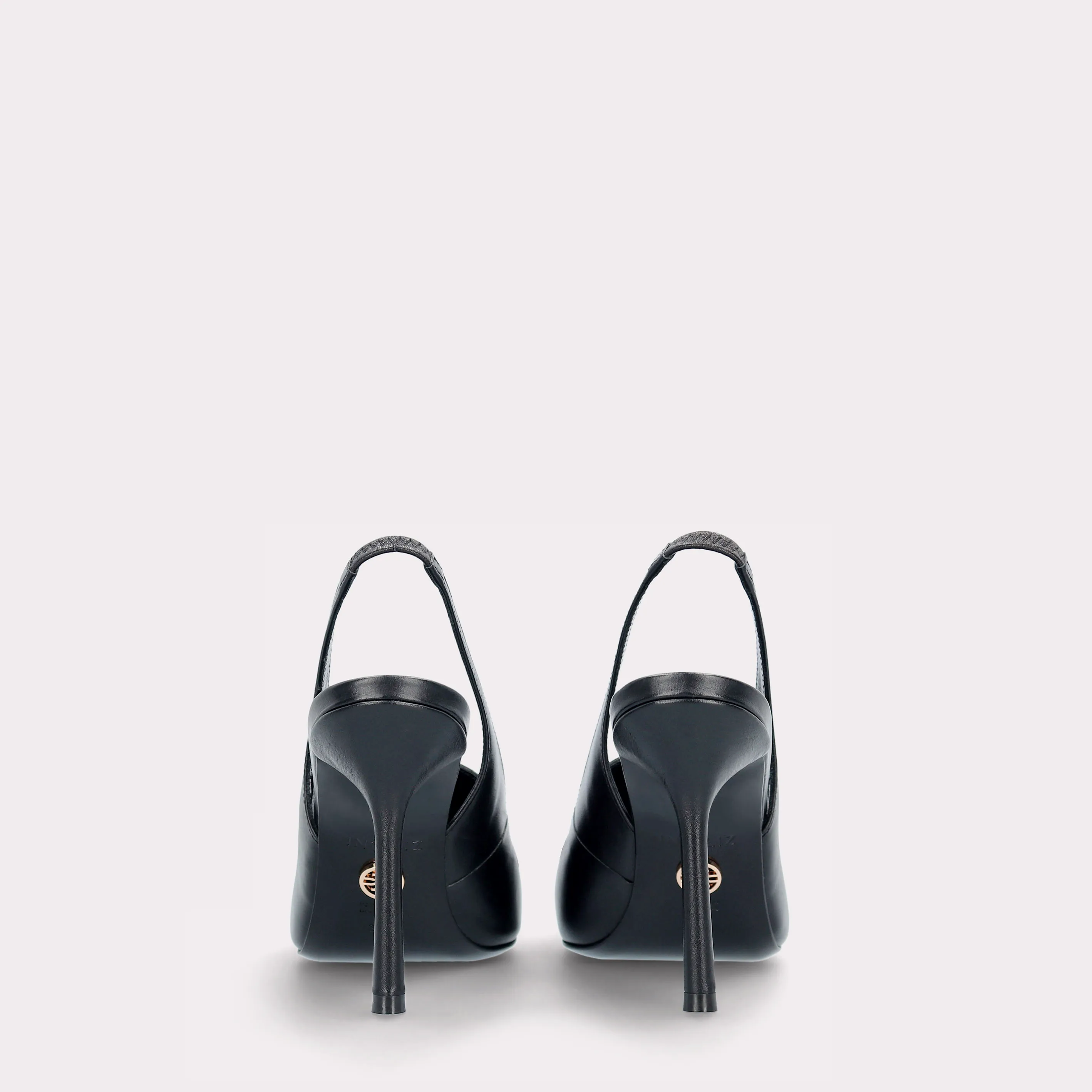 ABA 15 BLACK LEATHER SANDALS