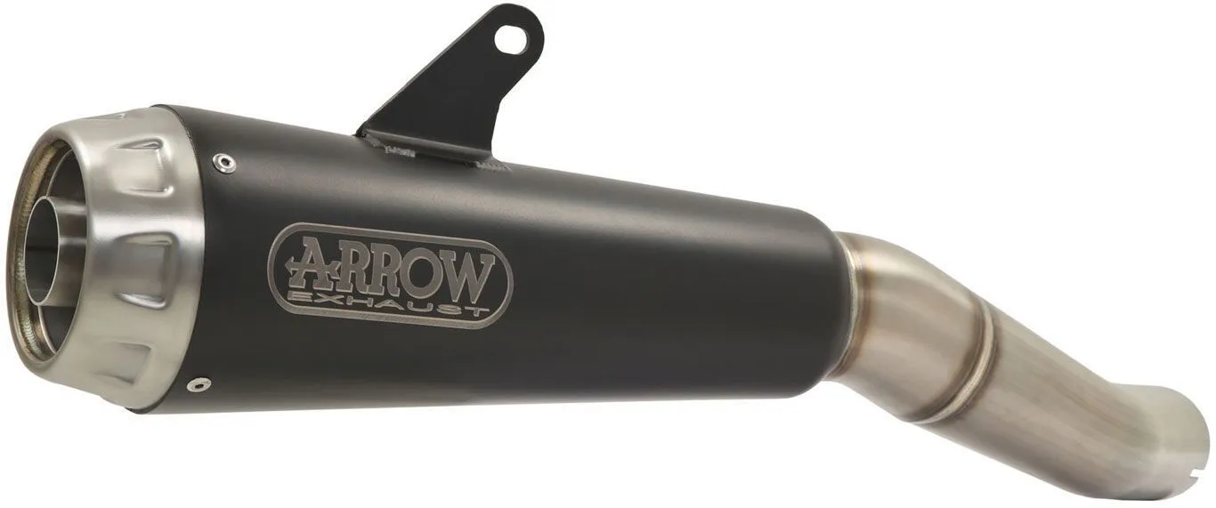 Arrow Pro-Race Slip-on Exhaust Nichrome Dark with Steel End Cap  ZX-6R 636 2019-2025 71898PRN