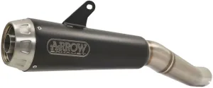 Arrow Pro-Race Slip-on Exhaust Nichrome Dark with Steel End Cap  ZX-6R 636 2019-2025 71898PRN