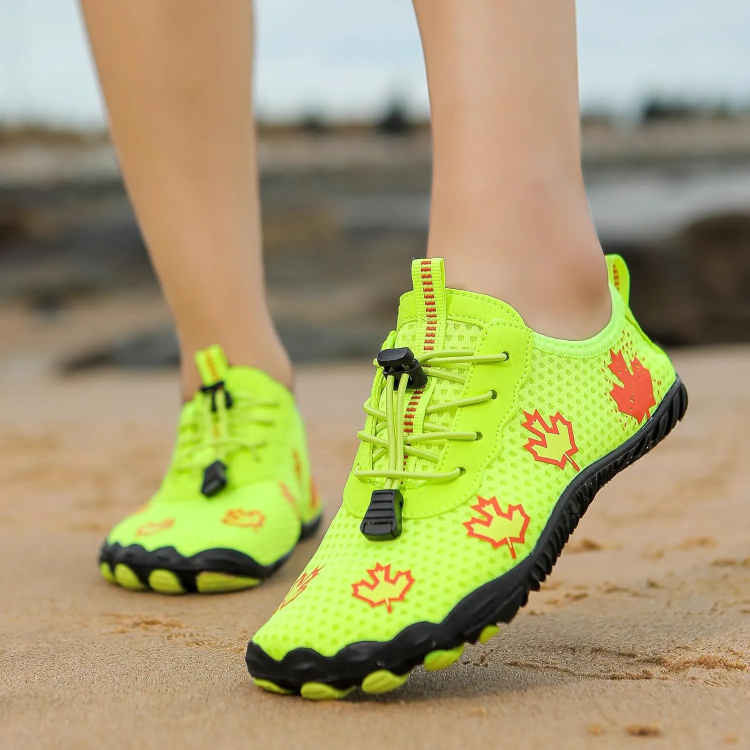 Barefoot Zero Drop Hiking Waterproof Shoes Women Grounded Waterproof Footwear for Women Breathable Non-Slip Athletic Footwear Wide Toe Water Shoes for Hiking Neuropathy Lightweight Walking Shoe