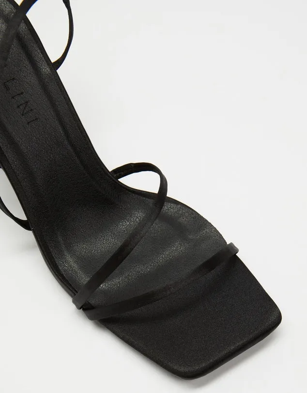 Billini Valetta Heel - Black Satin