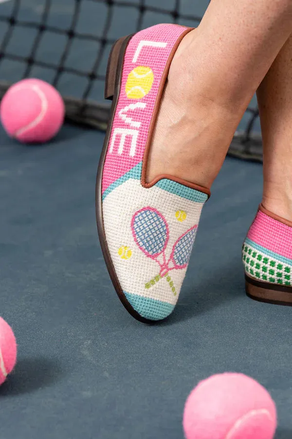 BY PAIGE - NEEDLEPOINT LOAFER IN TENNIS