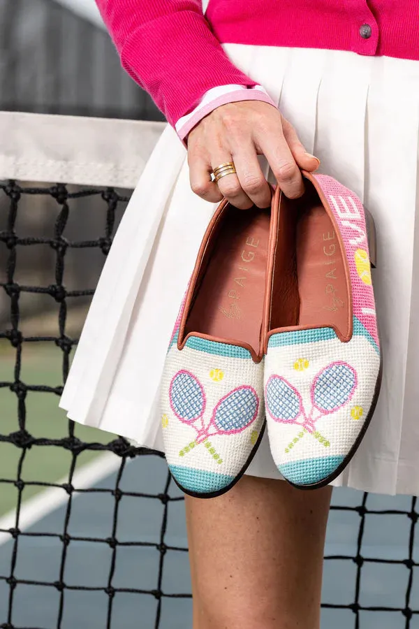 BY PAIGE - NEEDLEPOINT LOAFER IN TENNIS