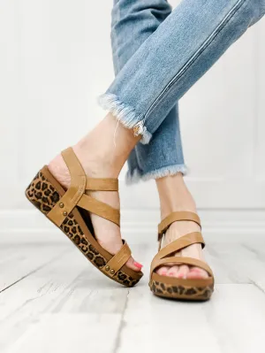 Corkys Keep It Casual Wedge Sandals, Caramel