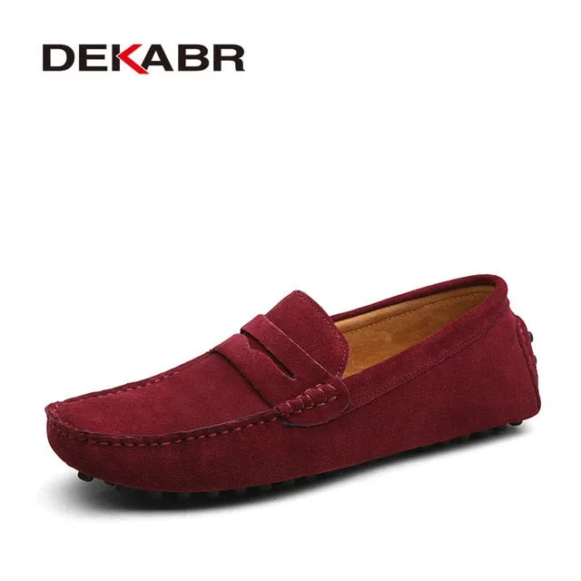 DEKABR Fashion Men's Genuine Leather Loafers Moccasins. #VezzyWorld