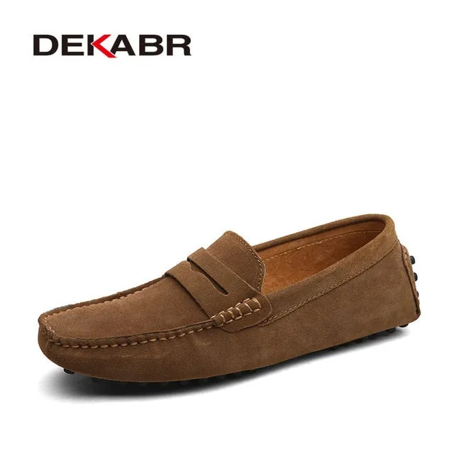 DEKABR Fashion Men's Genuine Leather Loafers Moccasins. #VezzyWorld