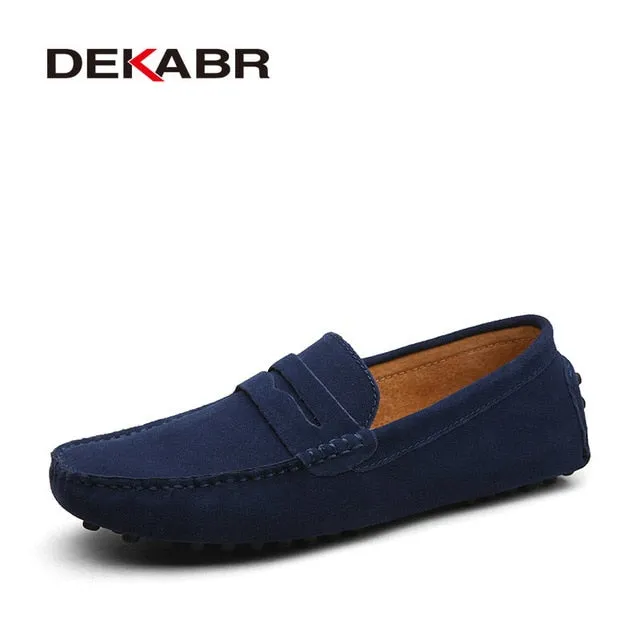 DEKABR Fashion Men's Genuine Leather Loafers Moccasins. #VezzyWorld