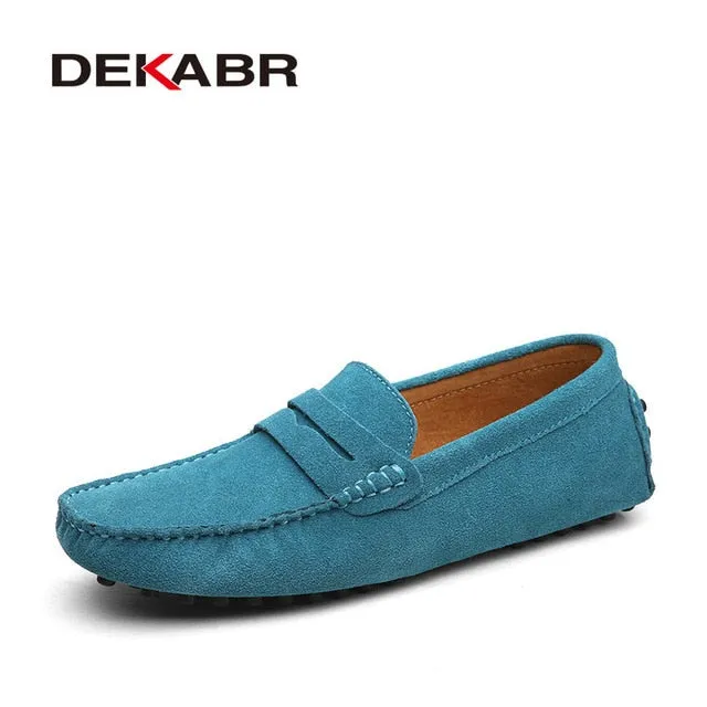 DEKABR Fashion Men's Genuine Leather Loafers Moccasins. #VezzyWorld