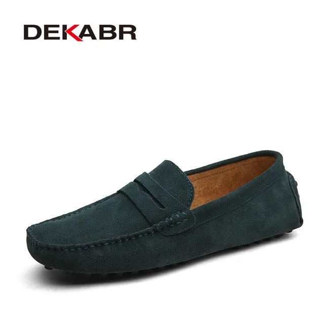 DEKABR Fashion Men's Genuine Leather Loafers Moccasins. #VezzyWorld