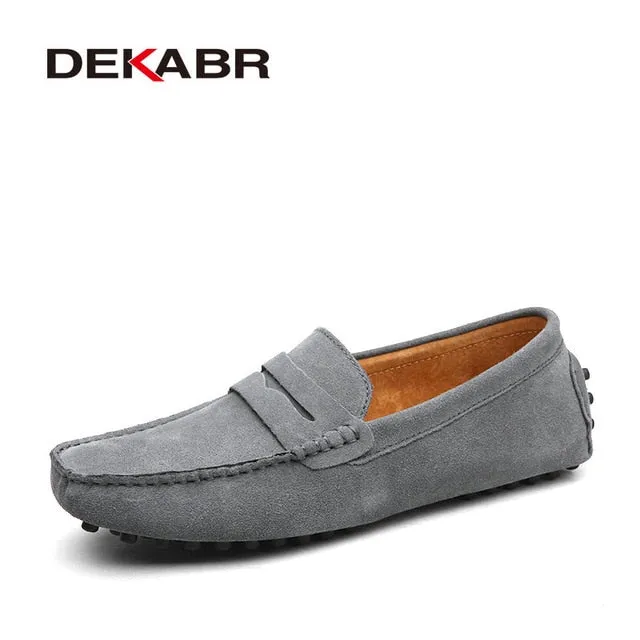DEKABR Fashion Men's Genuine Leather Loafers Moccasins. #VezzyWorld