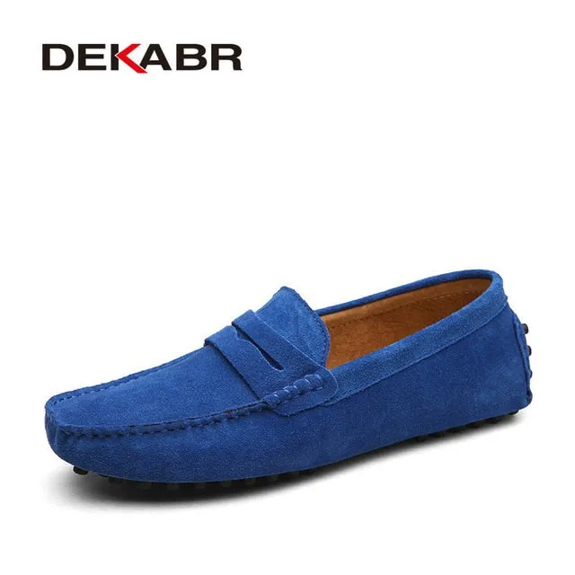 DEKABR Fashion Men's Genuine Leather Loafers Moccasins. #VezzyWorld