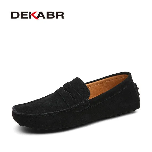 DEKABR Fashion Men's Genuine Leather Loafers Moccasins. #VezzyWorld