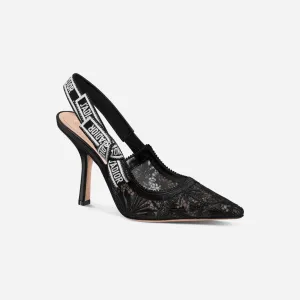 Dior JAdior Slingback Pump Transparent Mesh Black