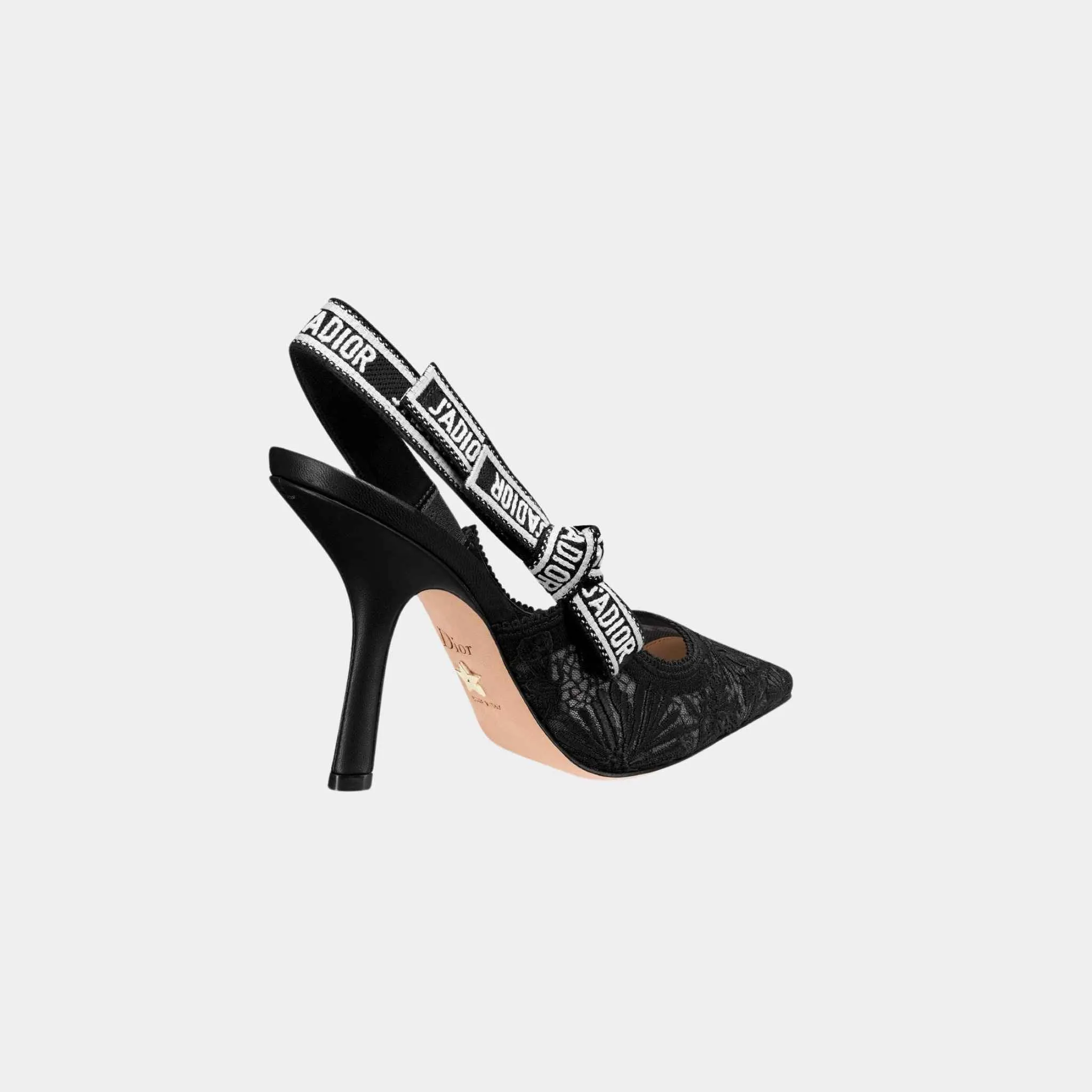 Dior JAdior Slingback Pump Transparent Mesh Black