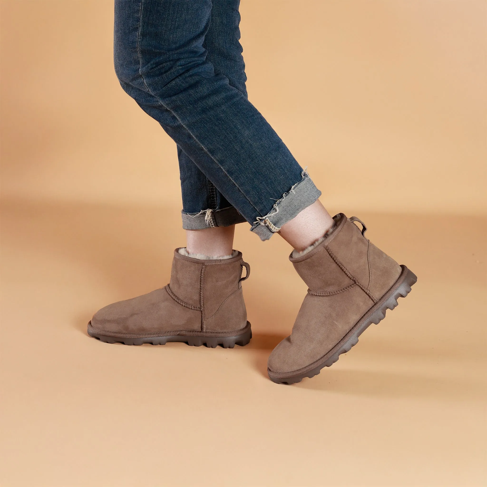 ELLA SHEARLING ANKLE BOOTS