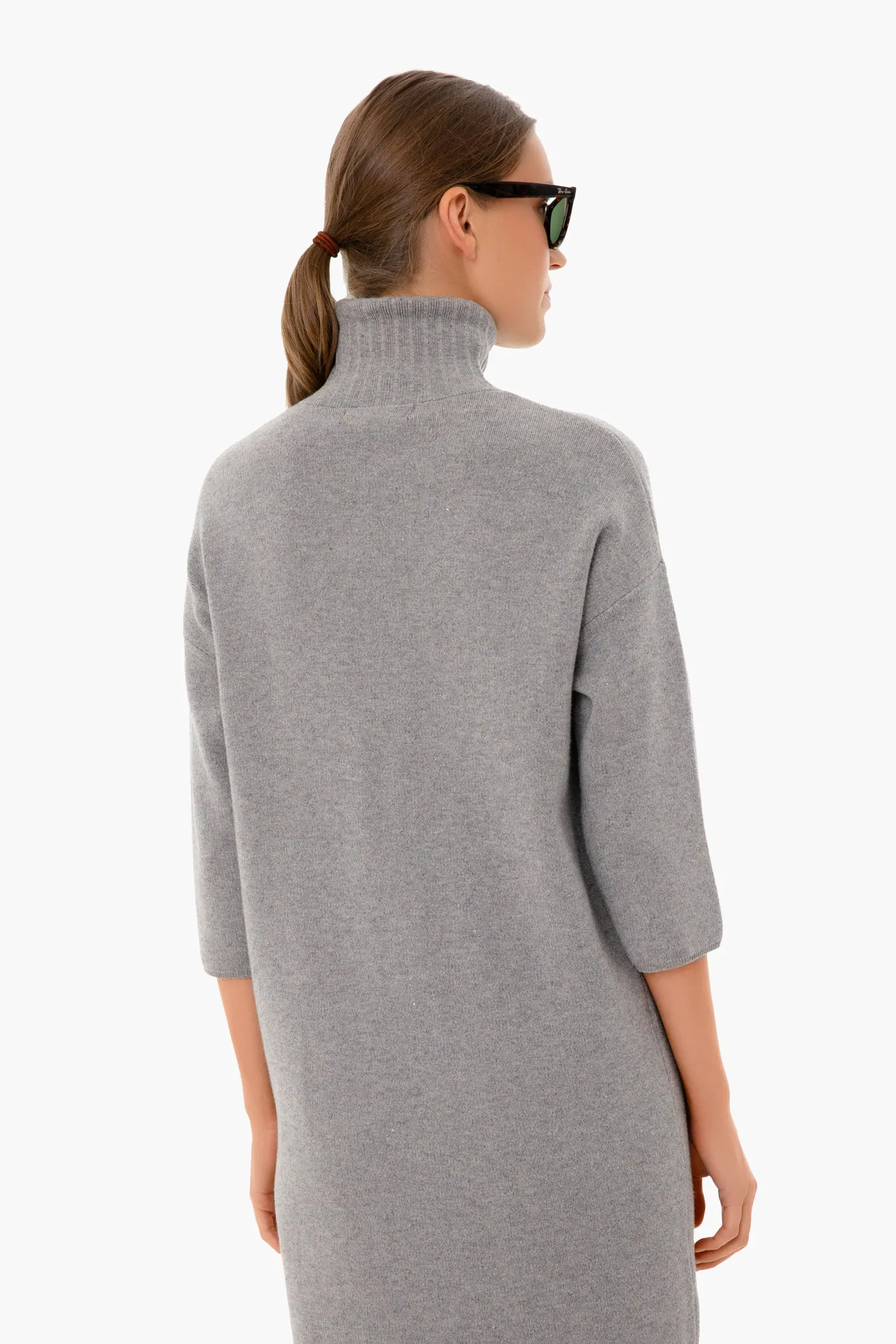 Harbor Gray Vivianne Turtleneck Dress