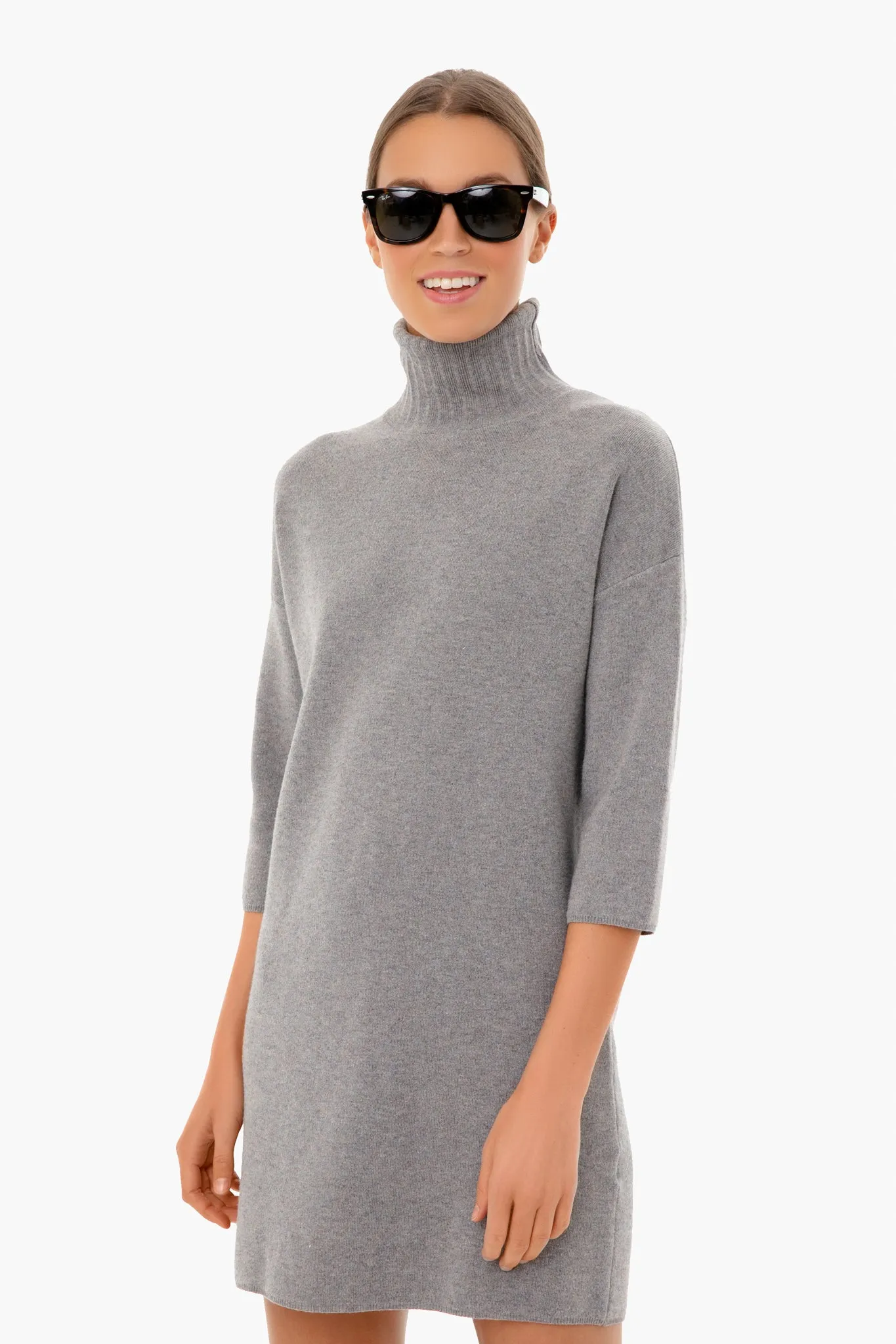 Harbor Gray Vivianne Turtleneck Dress