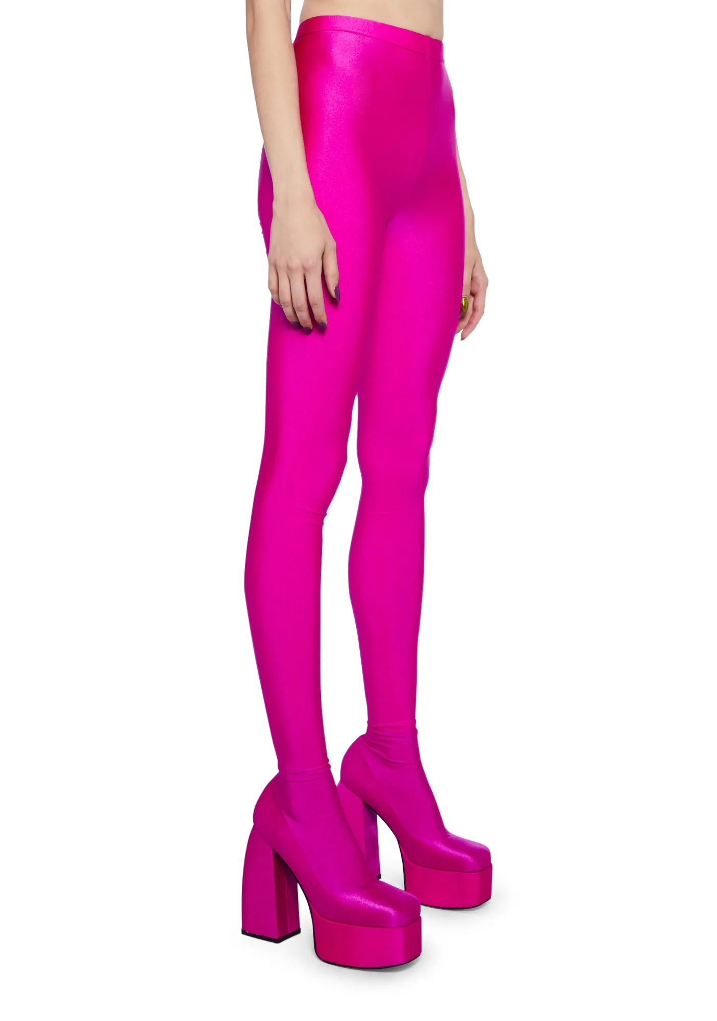 Hey Hey Platform Pant Boots- Pink