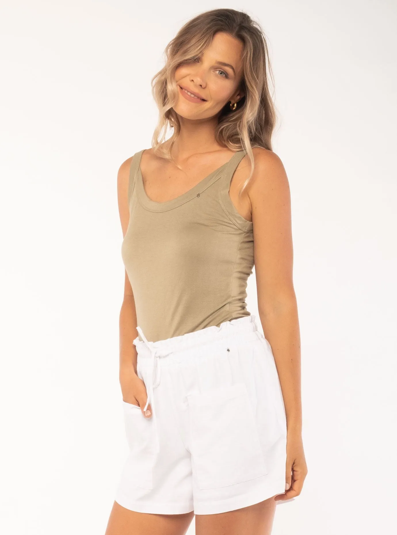 Joelle Shorts - White