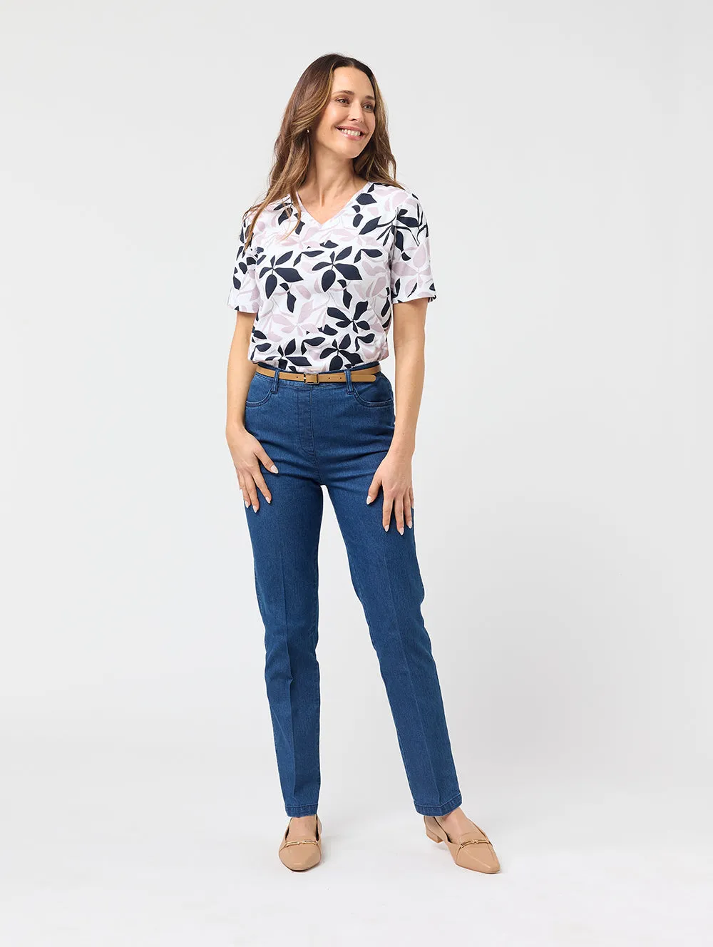 Luisa V Neck Top