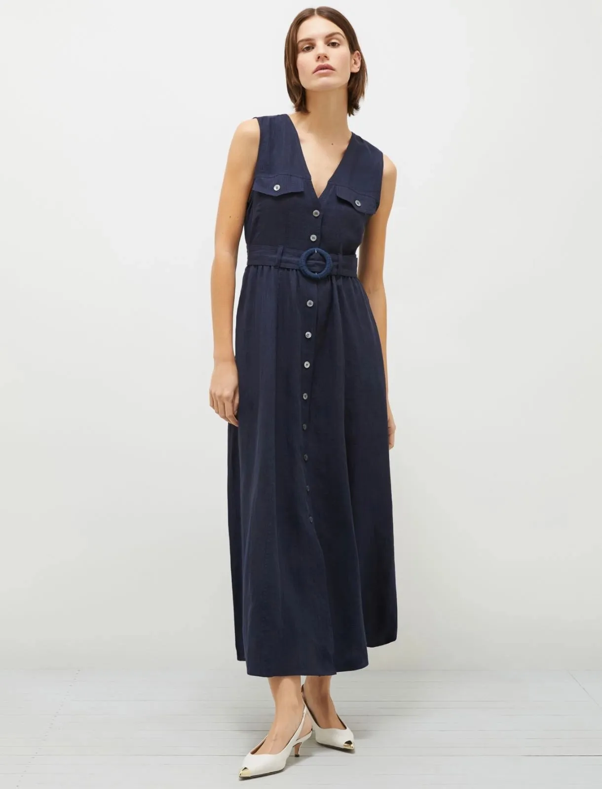 Marella Picchio Dress in Navy
