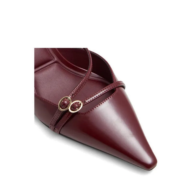 Marietta Women'S Heeled Shoes - Bordo