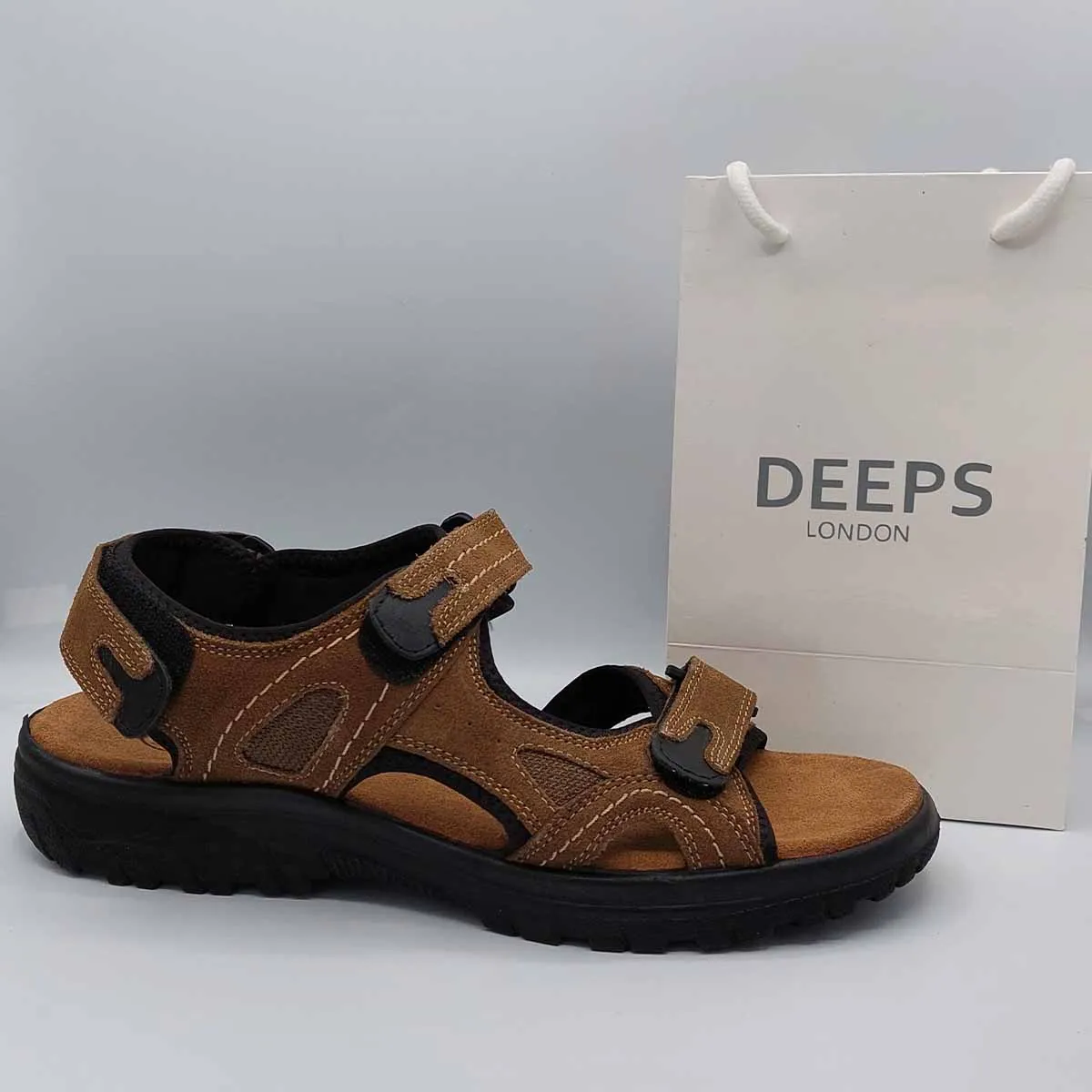 MARTIN MEN'S REAL LEATHER ADJUSTABLE TOUCH FASTEN COMFORTABLE GLADIATOR SUMMER SANDALS
