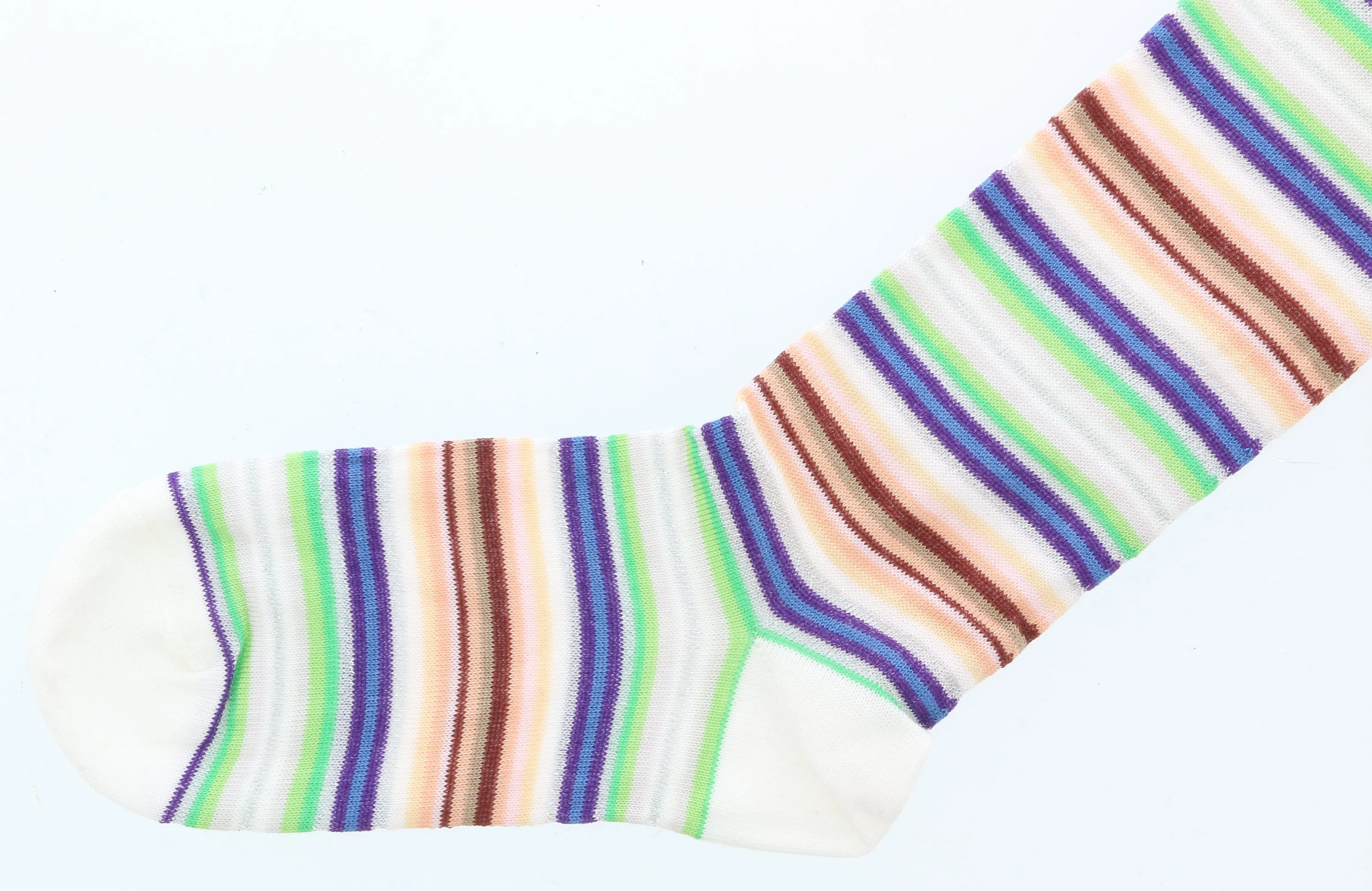 Missoni GM00CMD4938 0003 Cream/Green Knee Length Socks