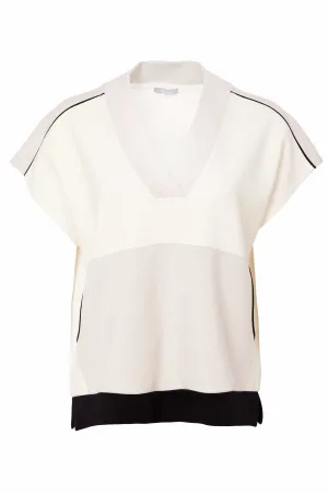 Naya NAS25128  Black Stripe Print Top