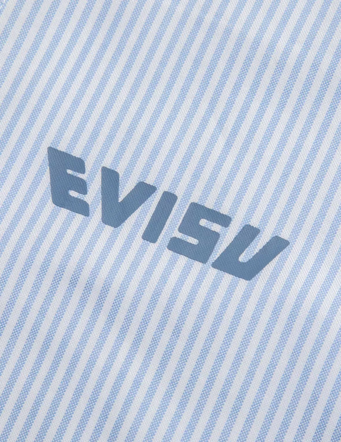 Playful Godhead Print Relax Fit Short-Sleeves Stripe Shirt