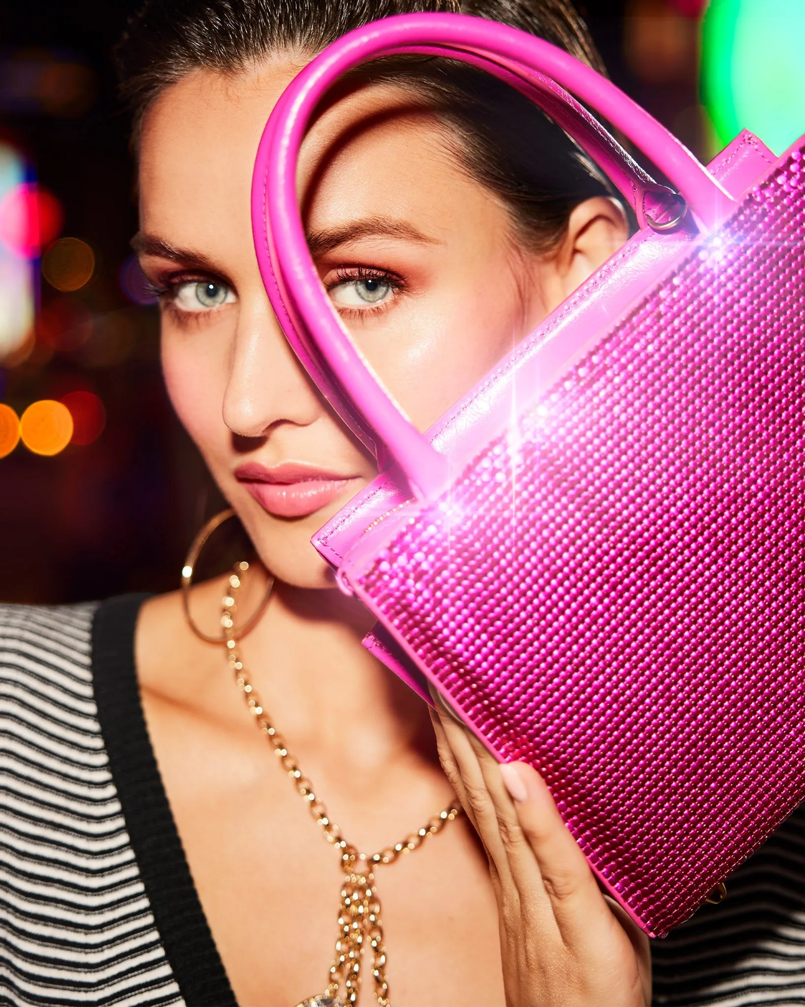 Portia Leather Chainmail Bag
