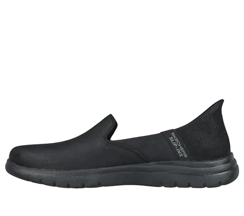 Skechers Women's Slip on Loafer, Black, 9