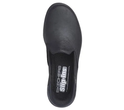 Skechers Women's Slip on Loafer, Black, 9