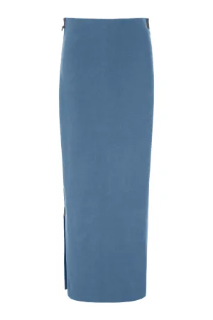 SKIRT LONG - 3227 - DUSTY BLUE