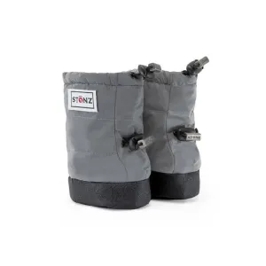 Stonz Baby & Toddler Puffer Booties-Bright Silver