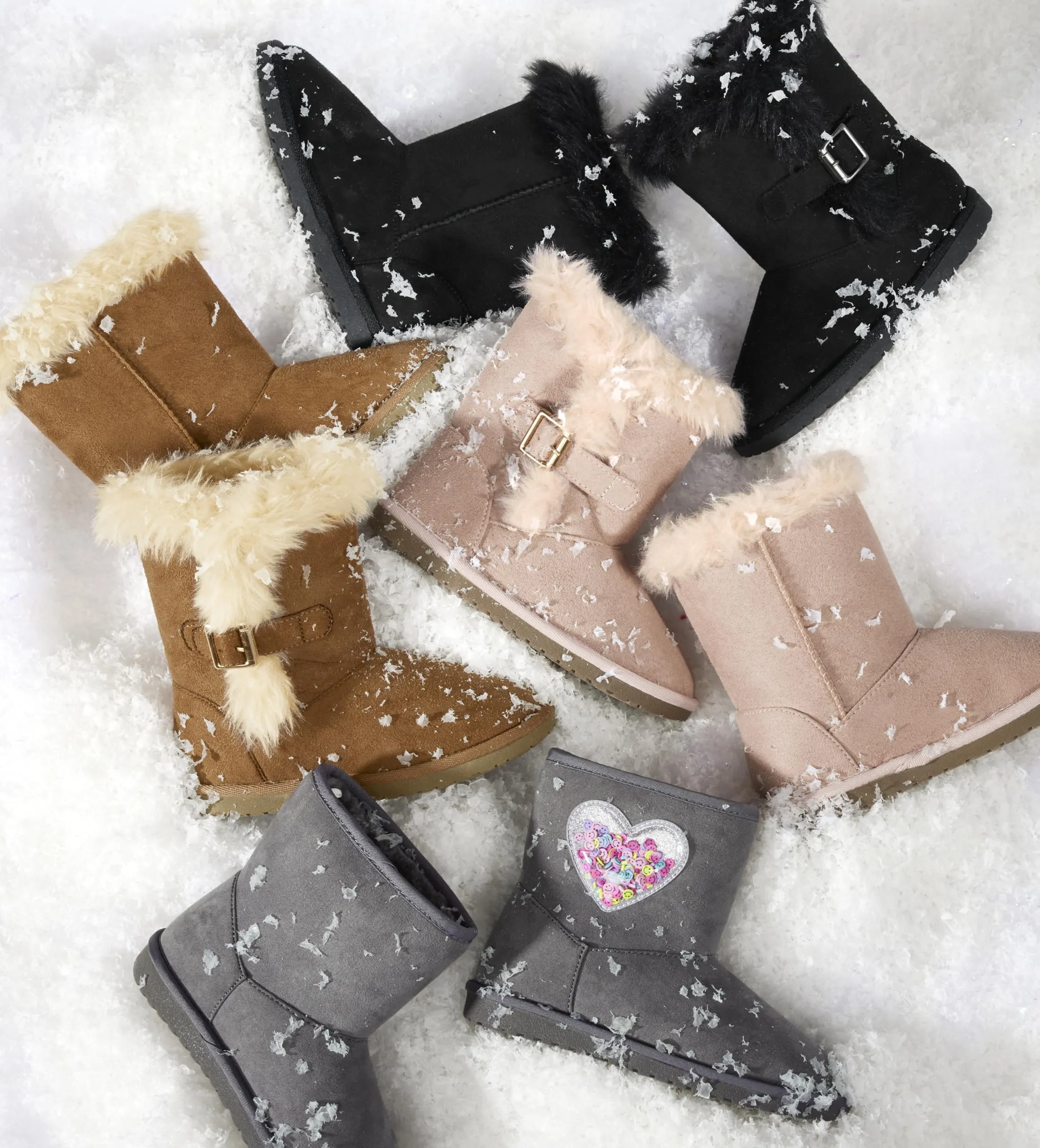 The Children's Place Girls Warm Lightweight Winter Boot Fashion, Onyx, 3 Big Kid
