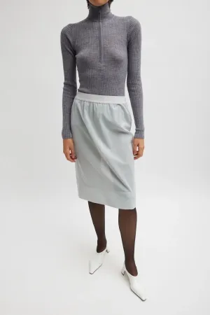Tibi Power Mesh Skirt - Grey