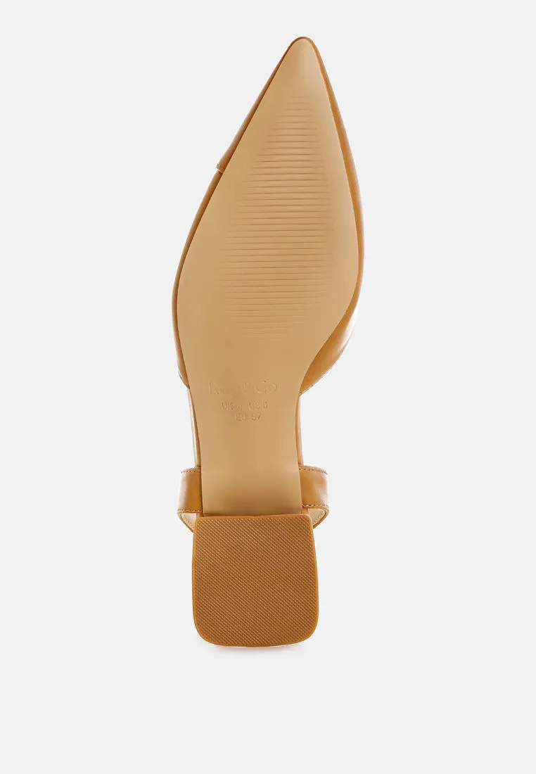 Tijay Soft Real Leather Slingback Sandals