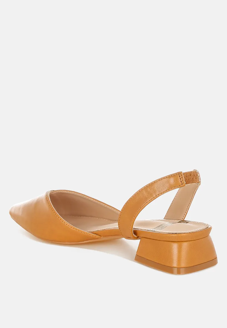 Tijay Soft Real Leather Slingback Sandals