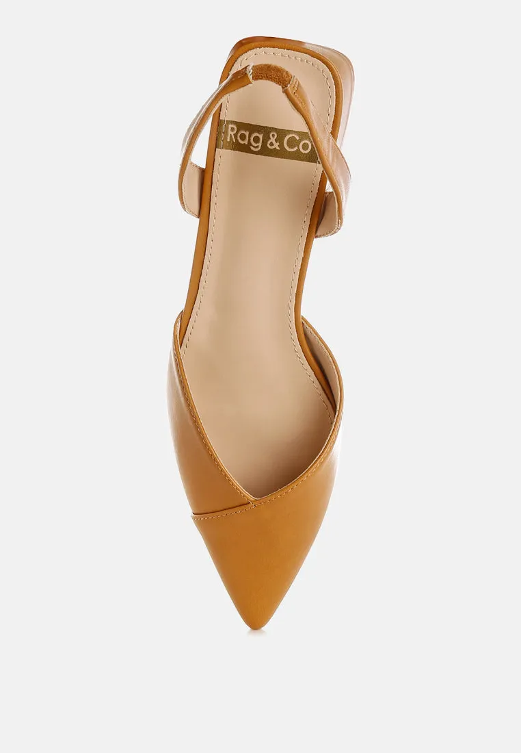 Tijay Soft Real Leather Slingback Sandals