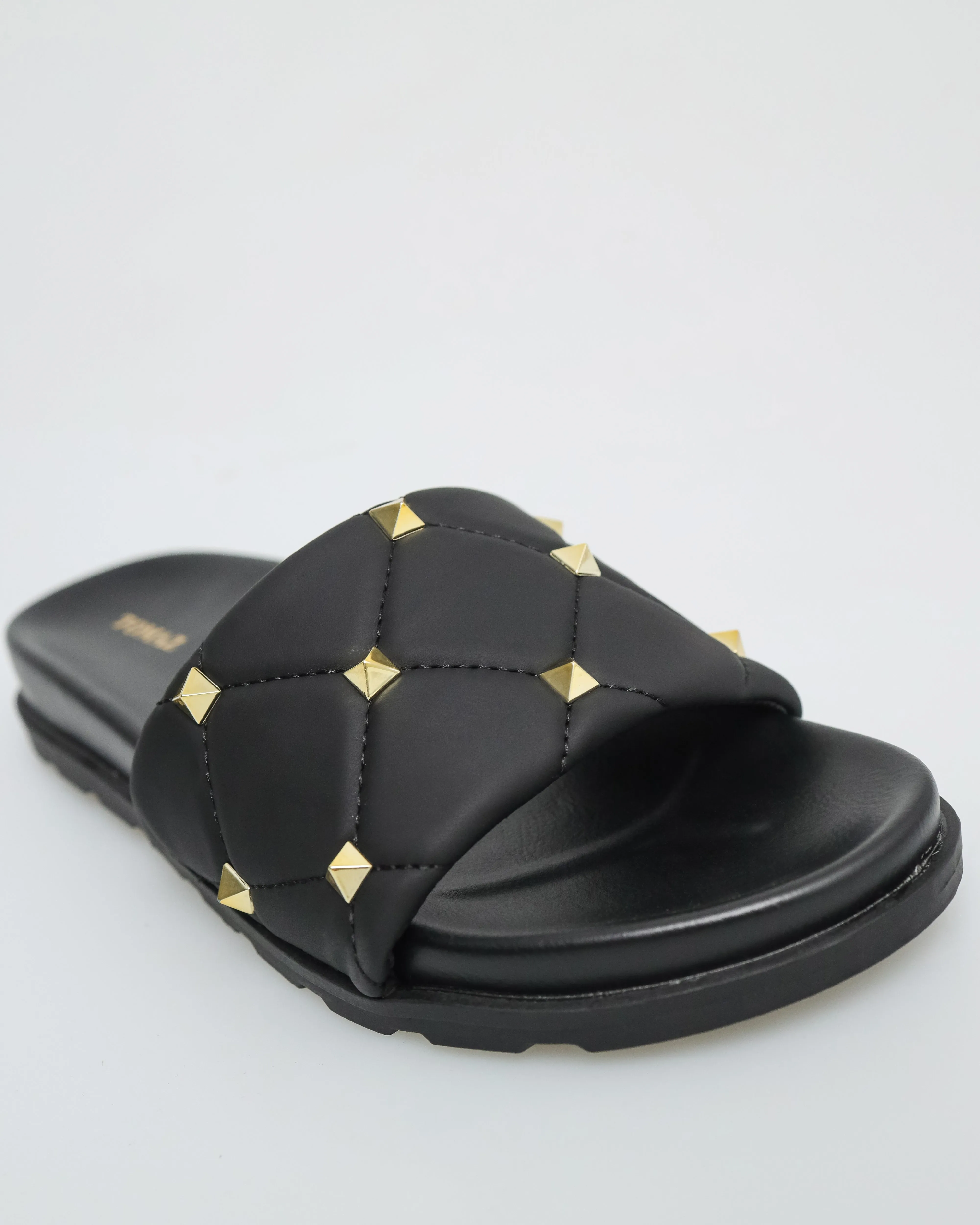 Tomaz NN215 Ladies Stud Quilted Sandals