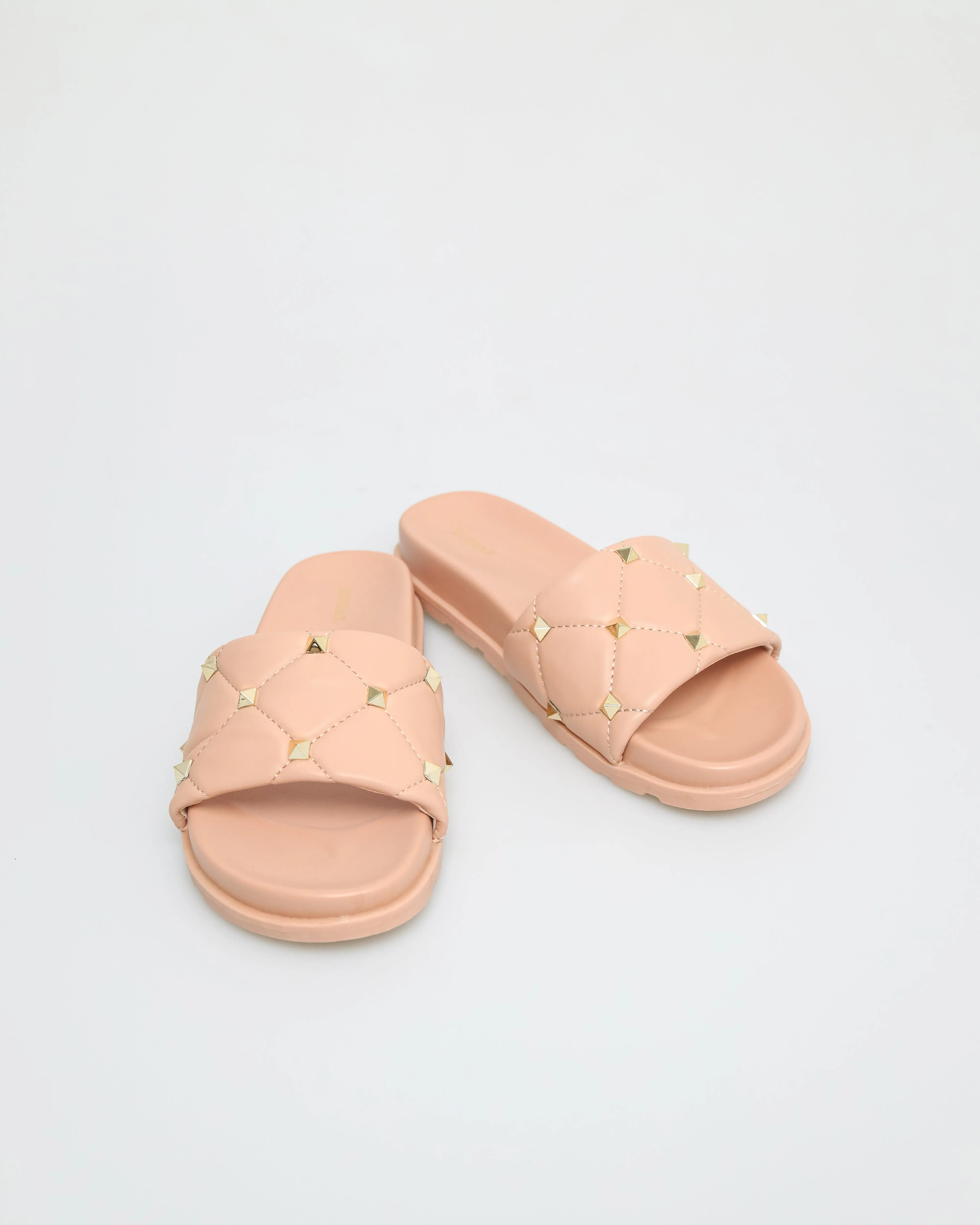 Tomaz NN215 Ladies Stud Quilted Sandals