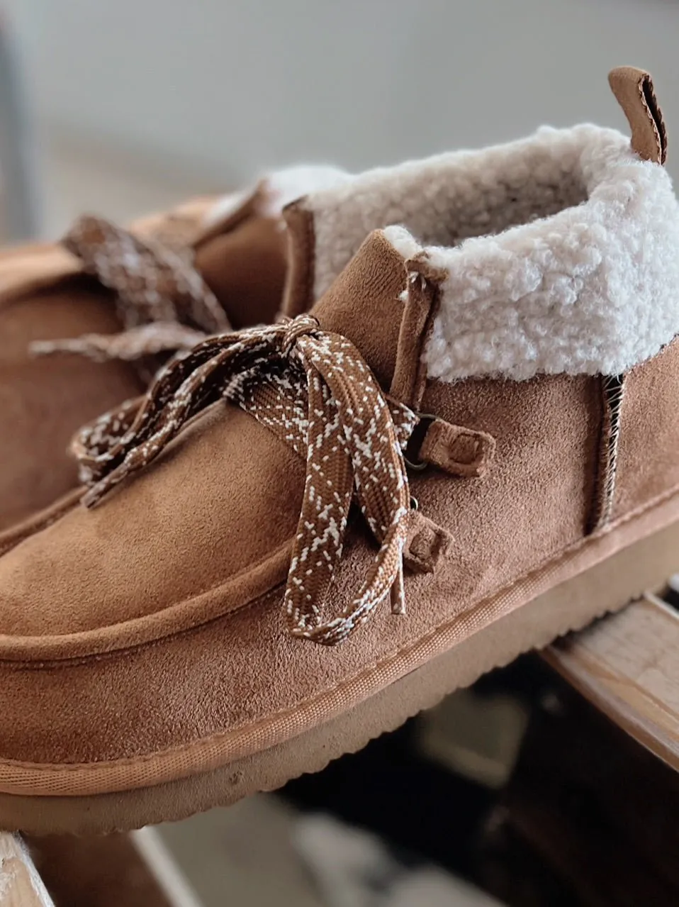 Very G Sherpa Lined Tan Bootie