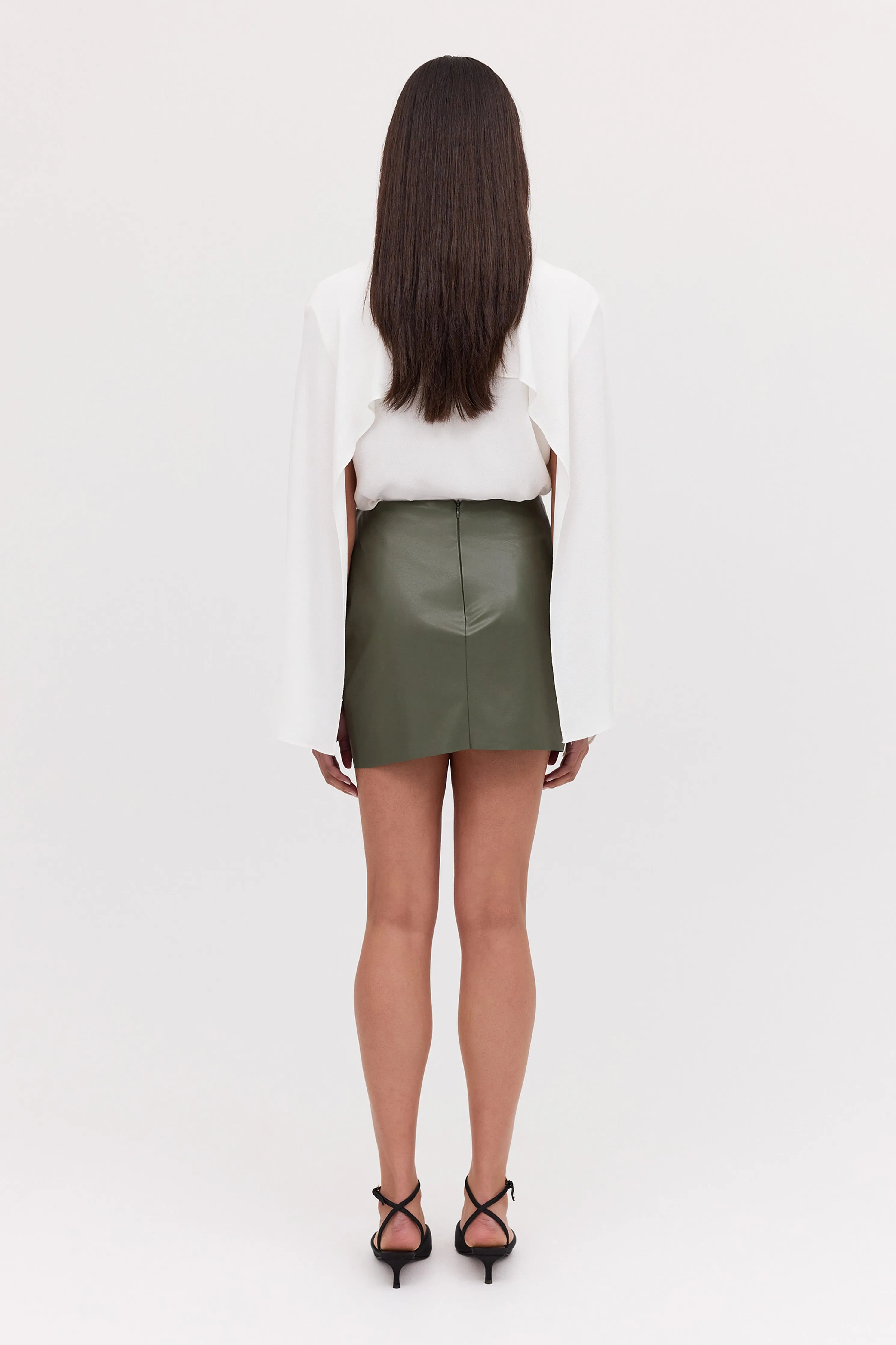 WHITE CRINKLE CREPE ABSOLUTE SHIRT