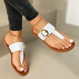 Wholesale Flip Flops Flat Sandals Comfortable Buckle Slippers