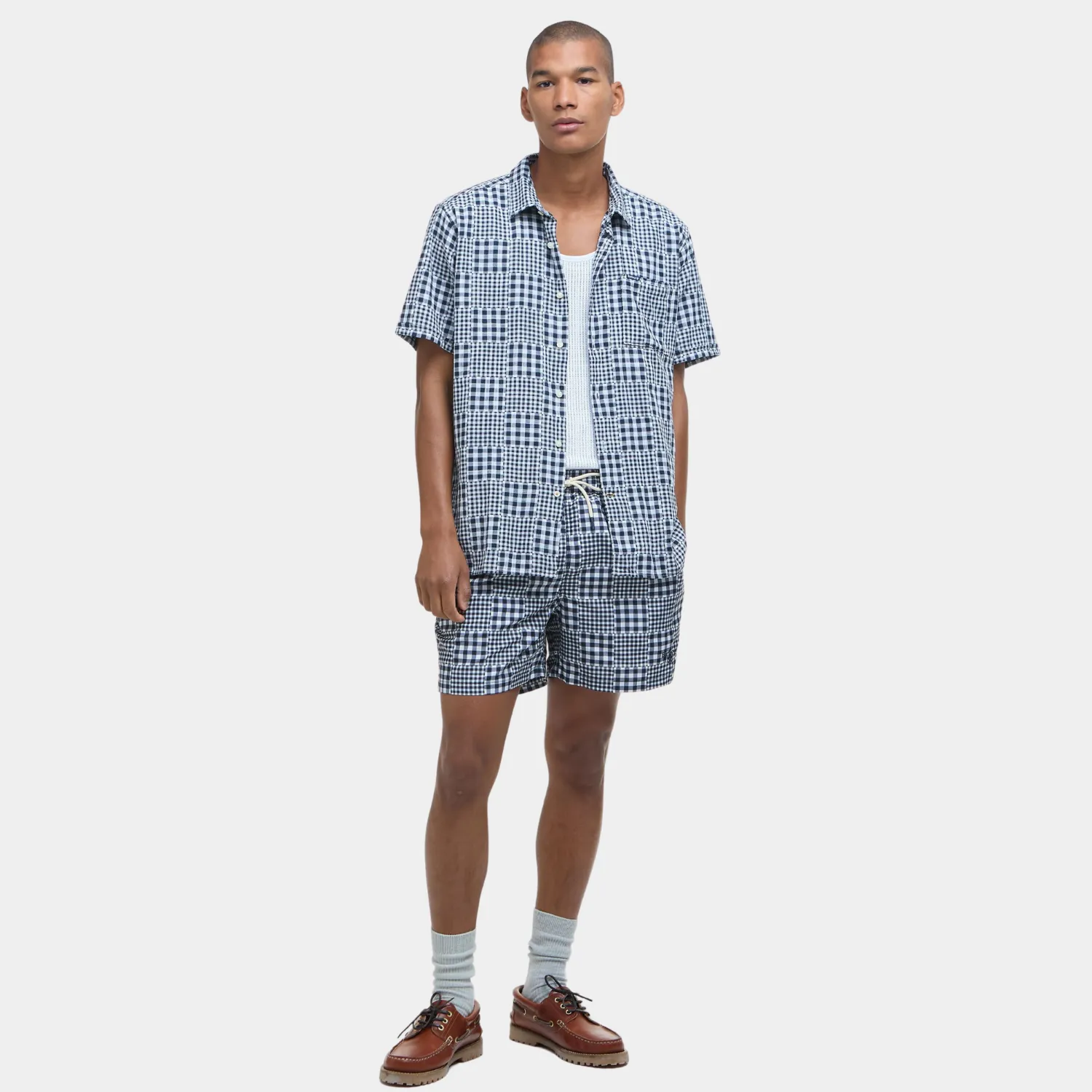 Willowbeach Regular Short-Sleeved Shirt (Navy)