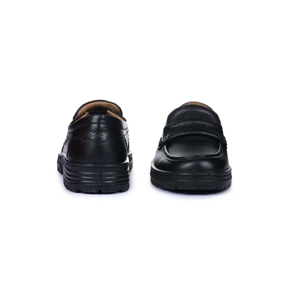 Windsor Black Formal Non Lacing Shoes For Men 7190-54 By Liberty